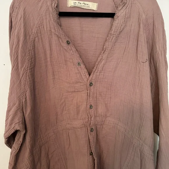 Free People Summer Daydream Button Down Top – New - Picture 3 of 10